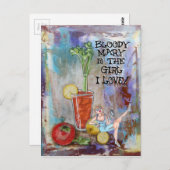Bloody Mary Kitchen Bar Postcard Postkarte (Vorne/Hinten)