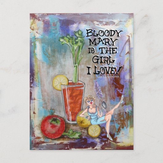 Bloody Mary Kitchen Bar Postcard Postkarte (Vorderseite)