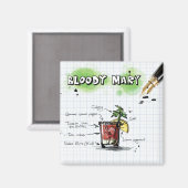 Bloody Mary Magnet (Vorderseite/Rückseite)