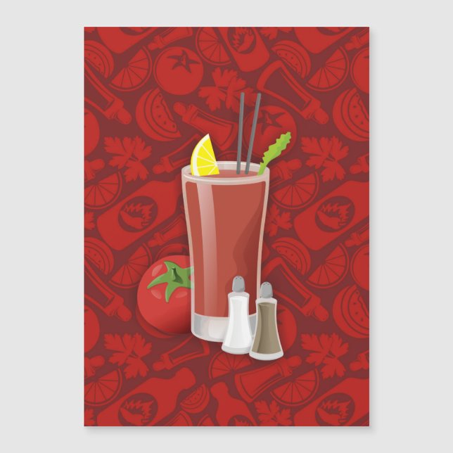 Bloody Mary Magnetkarte (Vorderseite)