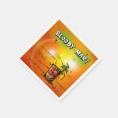 Bloody Mary-Mandarine Hintergrundpapier Napkin Serviette (Ecke)