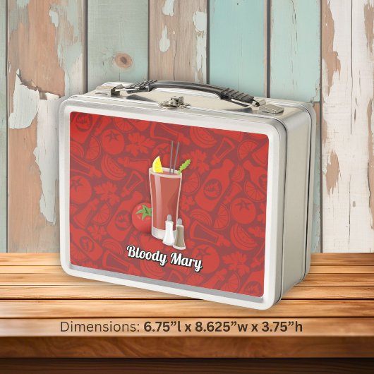 Bloody Mary Metall Lunch Box
