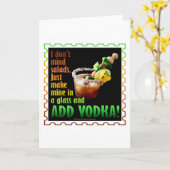 BLOODY MARY, MIT BOOZE AUFGELADEN KARTE (Gelbe Blume)