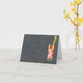 Bloody Mary oder Bloody Caesar Karte (Gelbe Blume)