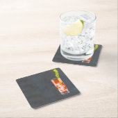 Bloody Mary oder Bloody Caesar Rechteckiger Pappuntersetzer (Vor Ort)