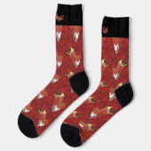 Bloody Mary Pattern Socks Socken (Linkes Detail)