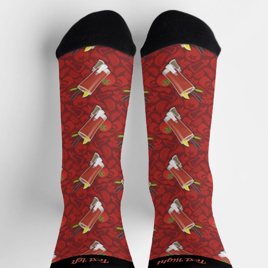Bloody Mary Pattern Socks Socken (Oben)