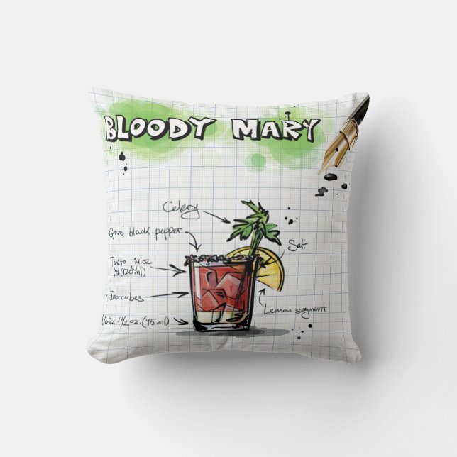 Bloody Mary Pillow Kissen (Vorderseite)