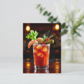 Bloody Mary Recipe Card Postkarte (Stehend Vorderseite)