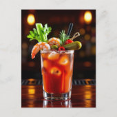 Bloody Mary Recipe Card Postkarte (Vorderseite)
