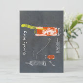 Bloody Mary Recipe Einladung (Stehend Vorderseite)