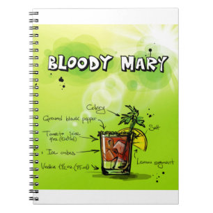 Bloody Mary Recipe Notizblock