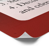 Bloody Mary Recipe Poster (Ecke)