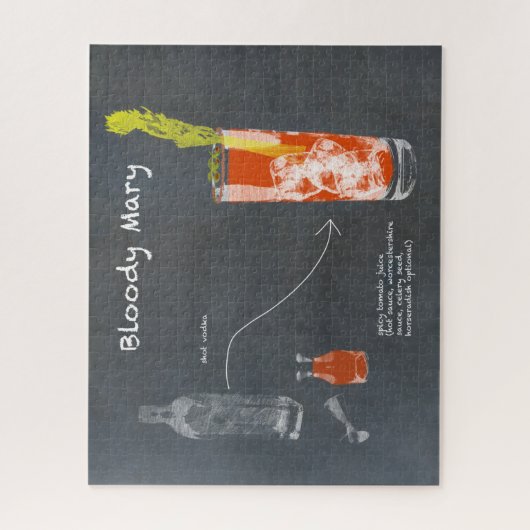 Bloody Mary Recipe Puzzle (Vertikal)