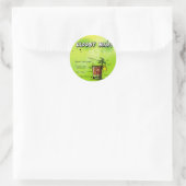 Bloody Mary Recipe Runder Aufkleber (Tasche)