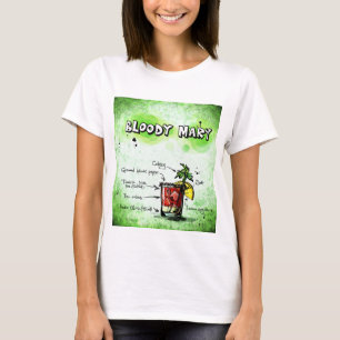 BLOODY MARY Rezept lustiges Party T-Shirt