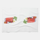 Bloody Mary und Hot Sauce Geschirrtuch (Horizontal)