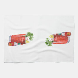 Bloody Mary und Hot Sauce Geschirrtuch