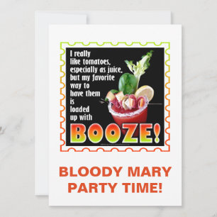 BLOODY MARY, voll mit Alkohol! Einladung