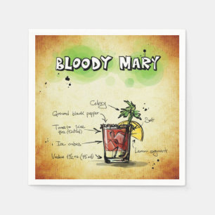 Bloody- MaryBarkeeper-Getränk-Rezept Serviette