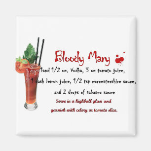 Bloody- Marygetränk-Rezept Magnet
