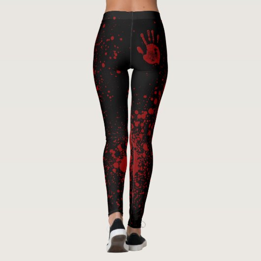 Bloody Mess auf Black Leggings (Rückseite)