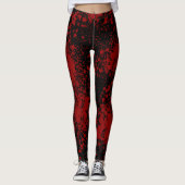 Bloody Mess auf Black Leggings (Vorderseite)