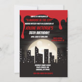 Bloody Murder in City Murder Mystery Party Einladung (Vorderseite)