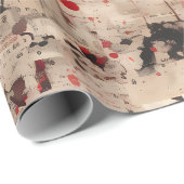 Bloody Newspaper Print Geschenkpapier (Rolleneckpunkt)