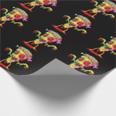Bloody Niedlich Zombie Pizza Slice Geschenkpapier (Ecke)