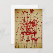 Bloody notebook Halloween Einladung (Vorne/Hinten)