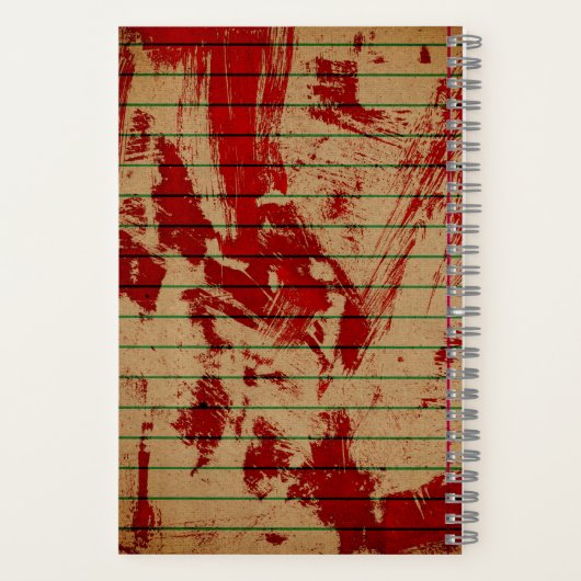 Bloody-Notebook Notizblock (Rückseite)