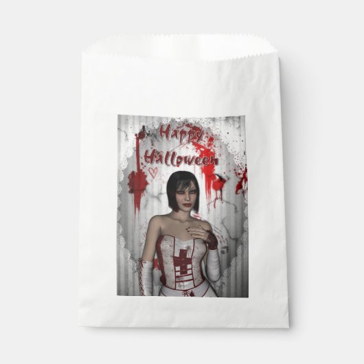 Bloody Nurse Halloween Geschenktütchen (Vorderseite)
