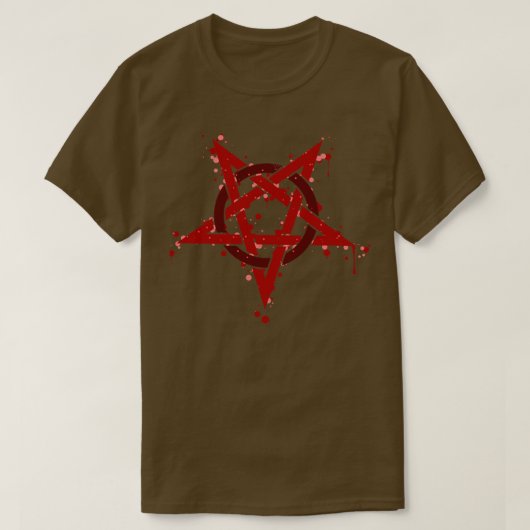 Bloody Pentagram T-Shirt (Design vorne)