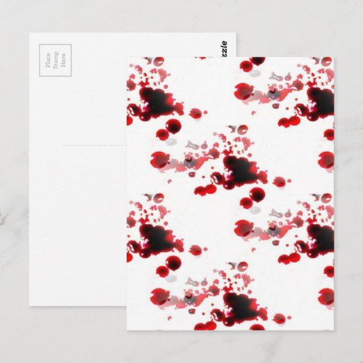 Bloody Postkarte (Vorne/Hinten)