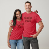 Bloody Puck Männer Roter T - Shirt (Unisex)