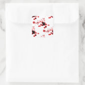 Bloody Quadratischer Aufkleber (Tasche)