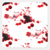 Bloody Quadratischer Aufkleber (Vorderseite)