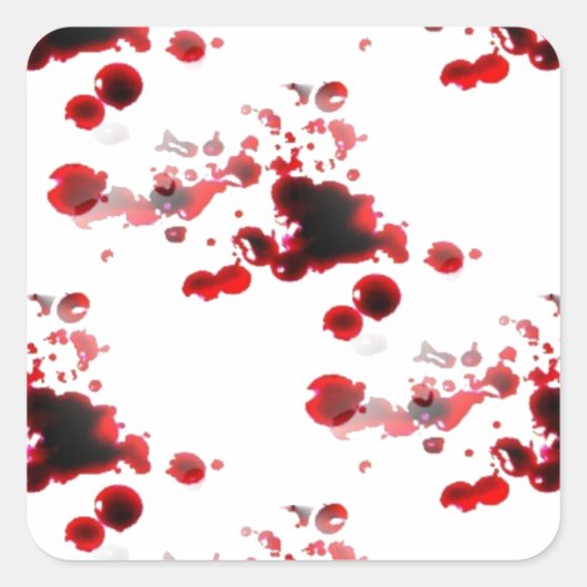 Bloody Quadratischer Aufkleber (Vorderseite)