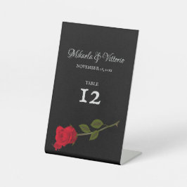 Bloody Rose Elegante Black Gothic Wedding Sockelschild