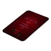 Bloody Rose Frame Save the Date Goth Wedding Magnet (Linke Seite)