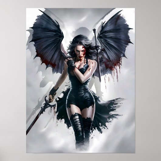 Bloody Sexy Vampire Warrior Poster Art (Vorne)