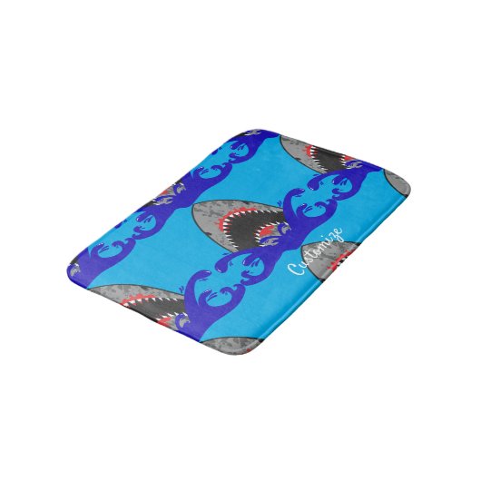 Bloody Shark Jaws Thunder_Cove  Badematte (Schrägansicht)