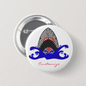 Bloody Shark Jaws Thunder_Cove Button (Vorne & Hinten)