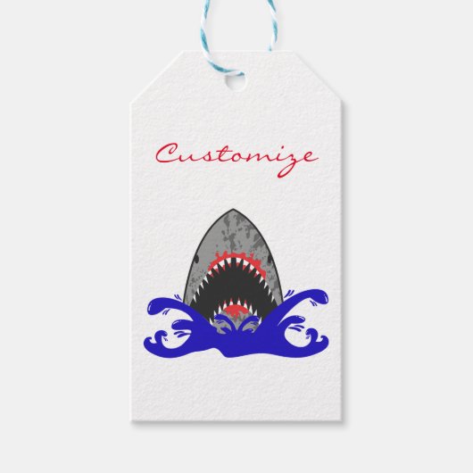 Bloody Shark Jaws Thunder_Cove Geschenkanhänger (Vorderseite)