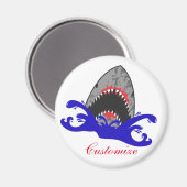 Bloody Shark Jaws Thunder_Cove Magnet (Vorderseite/Rückseite)