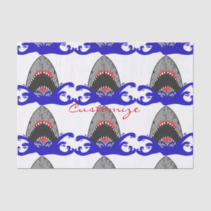 Bloody Shark Jaws Thunder_Cove Seidenpapier