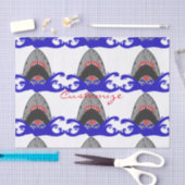 Bloody Shark Jaws Thunder_Cove Seidenpapier (Handwerk)