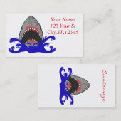 Bloody Shark Jaws Thunder_Cove Visitenkarte (Vorne/Hinten)