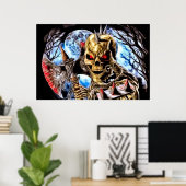 Bloody Skeleton Poster (Heimbüro)